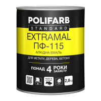 Polifarb ExtraMal ПФ-115 смарагдовий 0,9кг																																