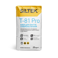  SILTEK Т-81 PRO/25кг Клей для плитки супереластичний (пал. 54 шт.)