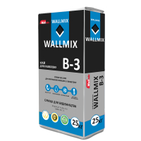 Wallmix B-3 Клей для газоблока, 25 кг ЗИМА (48)