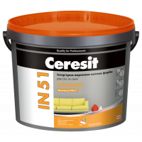 CERESIT IN-51 STANDARD База А Интерьерная акриловая матовая краска, 5л (44)