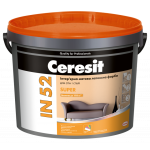CERESIT IN-52 SUPER БАЗА С ПРОЗРАЧЕНИЕ Интерьерная матовая латексная краска, 3л (144)