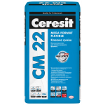 CERESIT СМ-22 Высокоэластичная клеящая смесь для крупноформатной плитки Mega Format Strong Flexible, мешок(54)