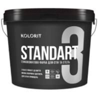  Колорит Standart 3 (Стандарт) 0,9л, База А, интер мат, латексная краска