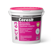 CERESIT CT-63 (3мм) БАЗА Штукатурка декоративна акрилова короїд, 25кг