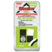 MASTER G - START Стартовая штукатурка для внутренних работ на основе гипса (30 мм слой), 30 кг
