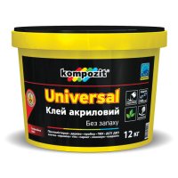 Kompozit Клей акриловый UNIVERSAL для древесины, ПВХ покрытий, 12 КГ