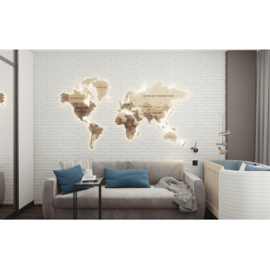 3D панель Китайська стіна Карамель