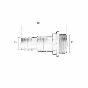 Муфта адаптер Emaux 01013051 MPV-16 крана 1.5" (32 х 38мм)