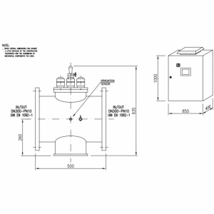 Ультрафиолетовая установка Sita UV SMP 105 TCXLPR (750 м3/ч, DN300, 2х5.8 кВт)