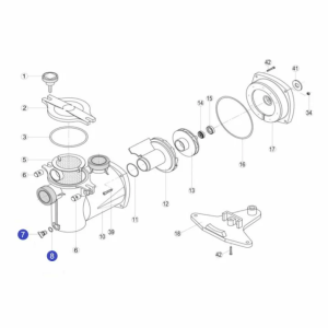 Зливна заглушка насоса OK,NK,KS,KAP Kripsol RKS195.A/RPUM0007.00R/RBH0000.00R