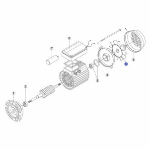Вентилятор електродвигуна насоса Kripsol FAN MEC80 D14 - RBM1030.32R