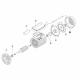 Кожух (кришка) вентилятора насоса OK/CK/EP/KNG (МЕС -71) 7502.A/ RBM1040.22R/RMOT0004.02R (140мм)