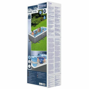 Каркасний басейн Bestway 56442 (404х201х100 см) з пісочним фільтром та сходами.