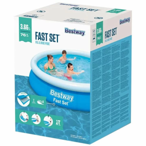 Надувний круглий басейн Bestway 57274 (366x76 см) з картриджним фільтром