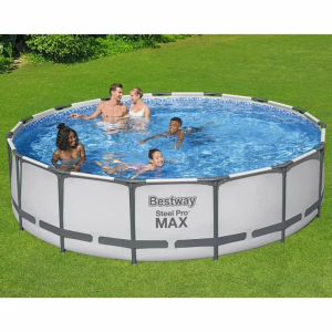 Каркасный бассейн Bestway 56488 (457х107 см) с картриджным фильтром, тентом и лестницей