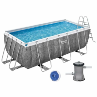 Каркасний басейн Bestway 56722 (412х201х122 см) з картриджним фільтром та сходами.