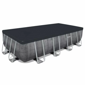 Каркасний басейн Bestway 56996 (488х244х122 см) з картриджним фільтром, сходами та захисним тентом.