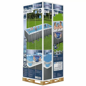 Каркасний басейн Bestway 5611Z (640х274х132 см) з картриджним фільтром, сходами та тентом