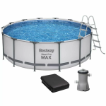 Каркасный бассейн Bestway 5612X (427х122 см) с картриджным фильтром, тентом и лестницей