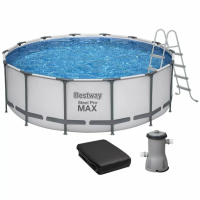 Каркасный бассейн Bestway 5612X (427х122 см) с картриджным фильтром, тентом и лестницей
