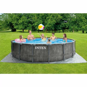 Каркасний басейн Intex 26742 GREYWOOD (457х122 см) з картриджним фільтром, сходами та тентом
