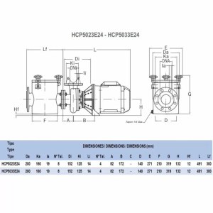 Насос Hayward HCP5023E24 (380 В, 22 м3/год, 2 HP)