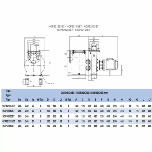 Насос Hayward HCP62103E7 (380 В, 121 м3/год, 10 HP)