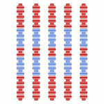 Разделитель дорожки Hayward Big Red/Blue, AISI 316, 25 м