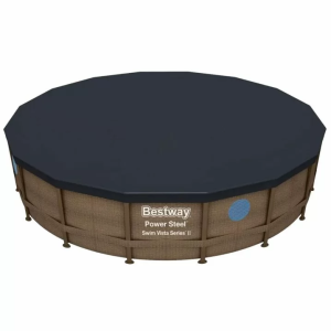 Каркасный бассейн Bestway 56725 (488х122 см) с картриджным фильтром, лестницей и тентом