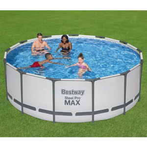 Каркасний басейн Bestway 5618W (396х122 см) з картриджним фільтром, сходами та захисним тентом