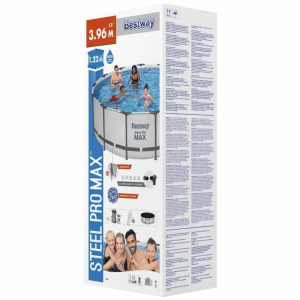 Каркасний басейн Bestway 5618W (396х122 см) з картриджним фільтром, сходами та захисним тентом