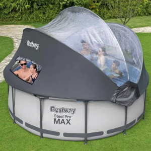 Каркасний басейн Bestway 5619N (366х100 см) з картриджним фільтром, сходами та складаним куполом