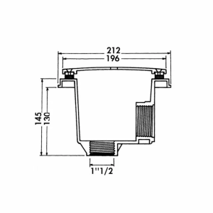 Слив донный Hayward 3253PAK2 2" под лайнер (компл. 2 шт.)