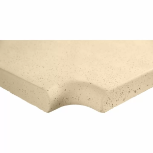 Угловой копинговый камень Aquazone Tuff 320x400x50-25 мм, бежевый (пористый)