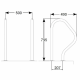 Поручень для бассейна Hayward PD1 HF для лестницы IDP AISI-316