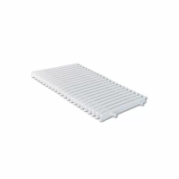 Переливні грати Aquaviva KC-20 Classic з подвійним з'єднанням 195x25 мм (біла)