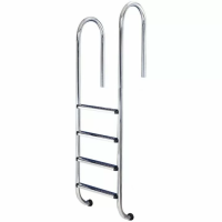 Лестница для бассейна Hayward Asymmetric Muro (4 ступени), для узкого борта, AISI-304