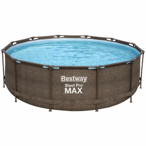 Каркасний басейн Bestway Ротанг 56709 (366х100 см) з картриджним фільтром та сходами.