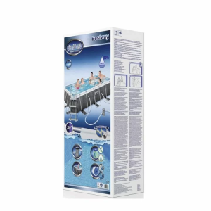 Каркасний басейн Bestway 56722 (412х201х122 см) з картриджним фільтром та сходами.