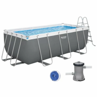 Каркасный бассейн Bestway 56456 (412х201х122 см) с картриджным фильтром и лестницей