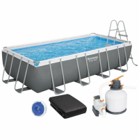 Каркасный бассейн Bestway 56466 (549х274х122 см) с песочным фильтром, лестницей и тентом
