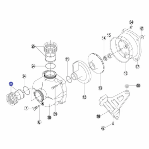 Комплект накидних гайок для насоса KNG EK63.B