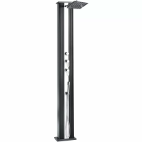 Сонячний душ Aquaviva Hybride Dada Straight алюмінієвий з мийкою для ніг, антрацит DS-D463NX, 40 л