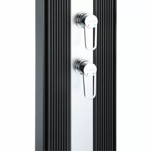 Душ солнечный Aquaviva Hybride Dada Straight алюминиевый с мойкой для ног, антрацит DS-D463NX, 40 л