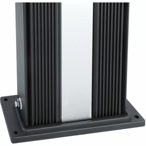 Душ солнечный Aquaviva Hybride Dada Straight алюминиевый с мойкой для ног, антрацит DS-D463NX, 40 л