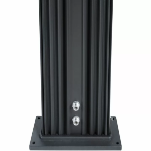 Душ солнечный Aquaviva Hybride Dada Straight алюминиевый с мойкой для ног, антрацит DS-D463NX, 40 л