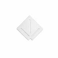 Угловой элемент Aquaviva KK-25-1 Classic для переливной решетки 90° 245/25 мм (белый)