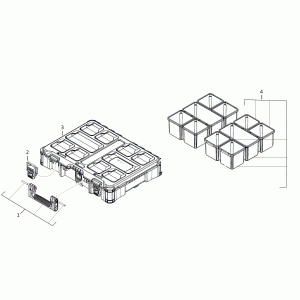Органайзер Milwaukee PACKOUT ORGANISER 117x500x386 (4932464082)