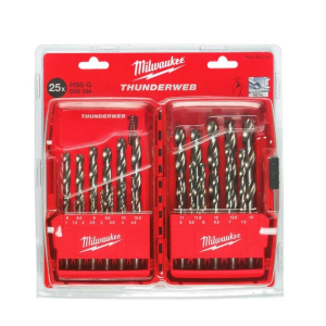 Набір свердел по металу Milwaukee THUNDERWEB HSS-G 25pcs. (4932352376)