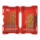 Набір свердел по металу Milwaukee RedHEX HSS-G TiN 19pcs. (4932493866)